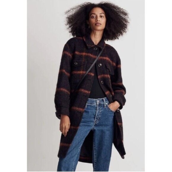 Madewell Long Shirt-Jacket Size S - Picture 1 of 16